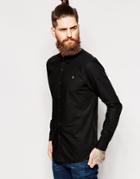 Farah Poplin Shirt Slim Fit - Black