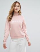 Mango Moon Slogan Sweatshirt - Pink