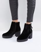 Aldo Koredia Velvet Ankle Boots - Black