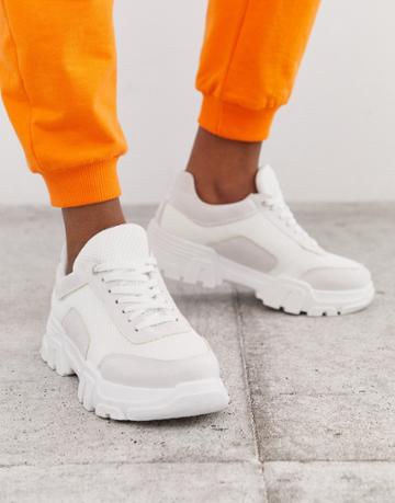 Simmi London Max White Chunky Sneakers - White