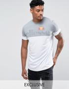 Ellesse Sport Compression T-shirt With Contrast Panel - Gray