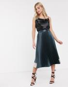 Ted Baker Glaycie Pleated Midi Skirt-blue