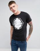 Jack & Jones Core Chest Print T-shirt - Black