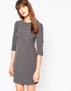 Vero Moda 3/4 Sleeve Shift Dress - Asphalt