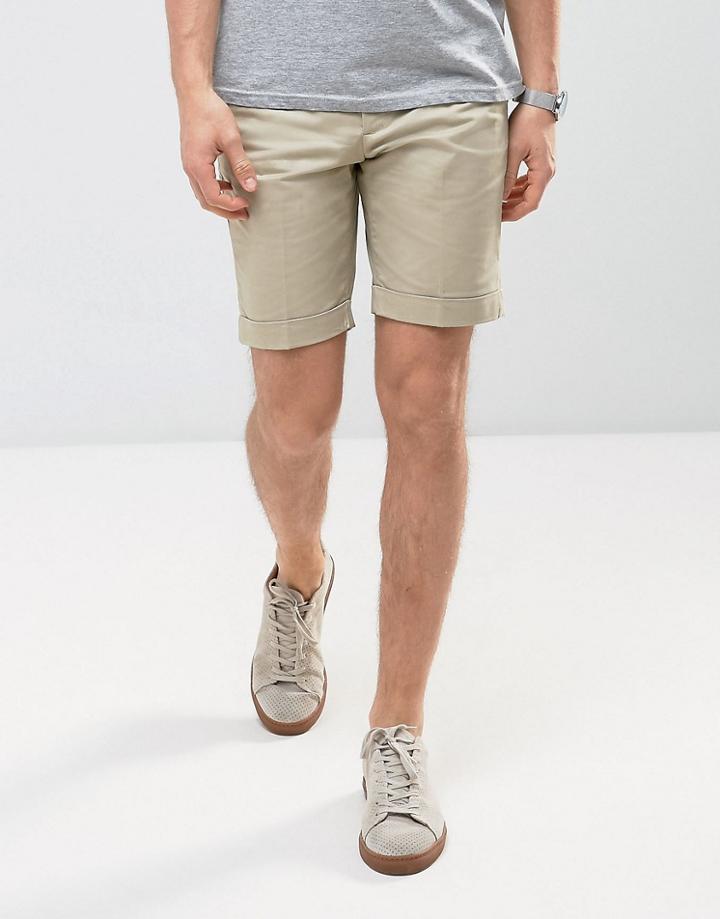 Mango Man Chino Shorts In Beige - Beige