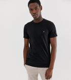 Farah Farris Slim Fit T-shirt In Black - Black