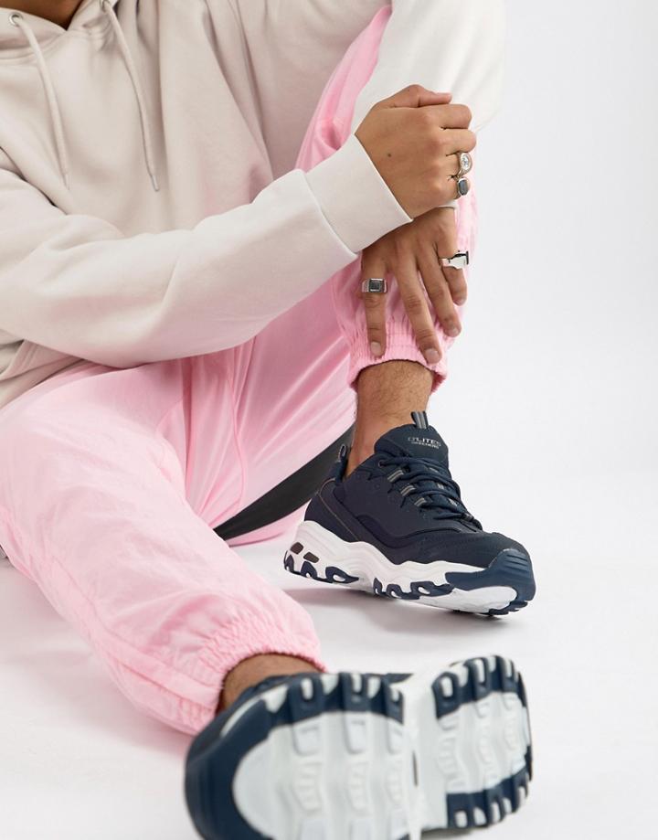 Skechers D'lites Sneakers In Navy - Navy