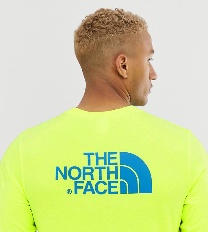 The North Face Easy Long Sleeve T-shirt In Yellow Exclusive At Asos