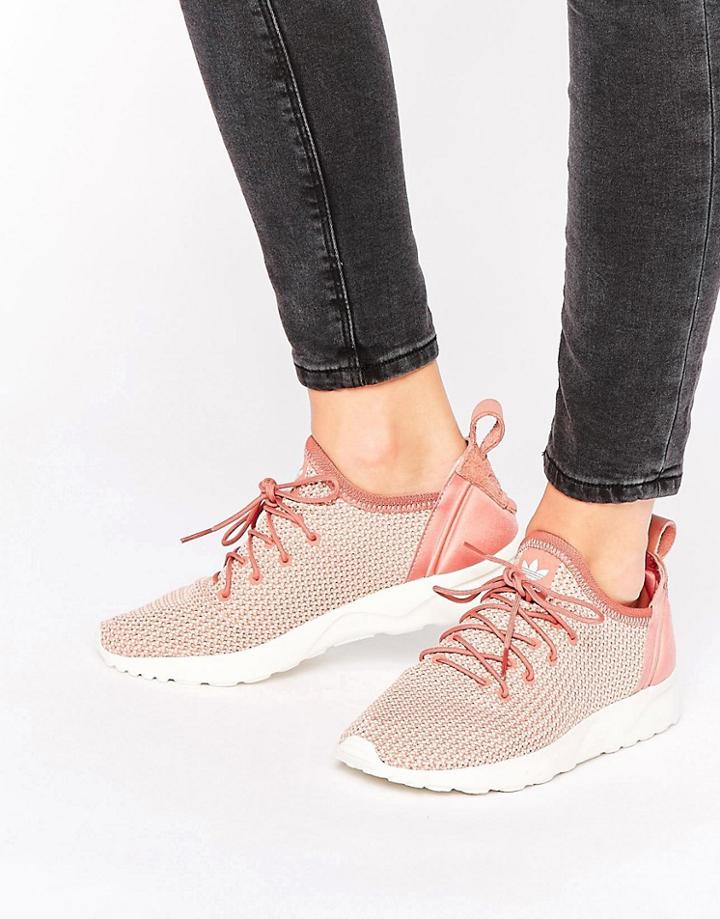 Adidas Originals Dusky Pink Zx Flux Adv Sneakers - Pink