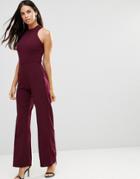 Tfnc Strappy Jumpsuit With Strappy Back - Red