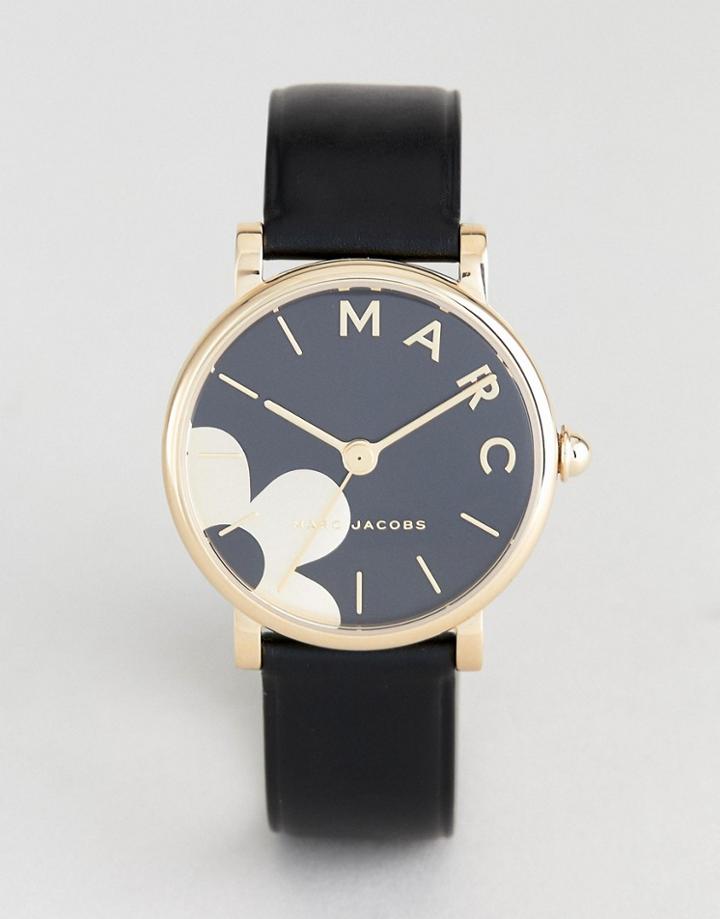 Marc Jacobs Mj1619 Daisy Leather Watch - Black