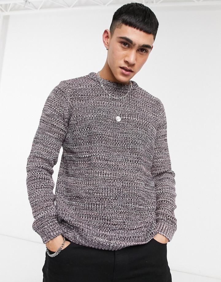 Bolongaro Trevor Blended Yarn Crew Neck Sweater-brown