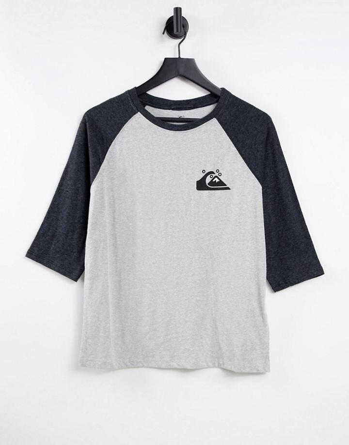 Quiksilver Raglan T-shirt In Gray