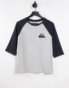 Quiksilver Raglan T-shirt In Gray