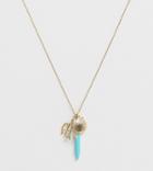 Orelia Gold Plated Seafoam Cluster Necklace - Gold