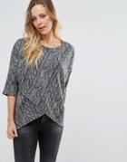 Wal G Print Top - Gray