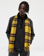 Dr Martens Plaid Check Scarf - Yellow