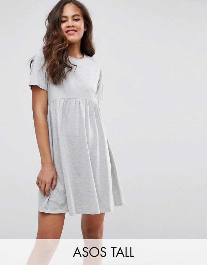 Asos Tall Ultimate Smock Dress - Gray