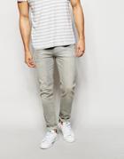 Asos Skinny Jeans In Light Gray - Light Gray