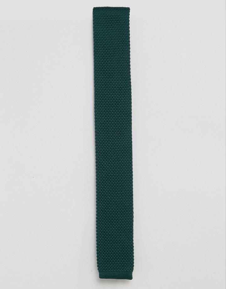 Penguin Formal Forest Knitted Tie - Green