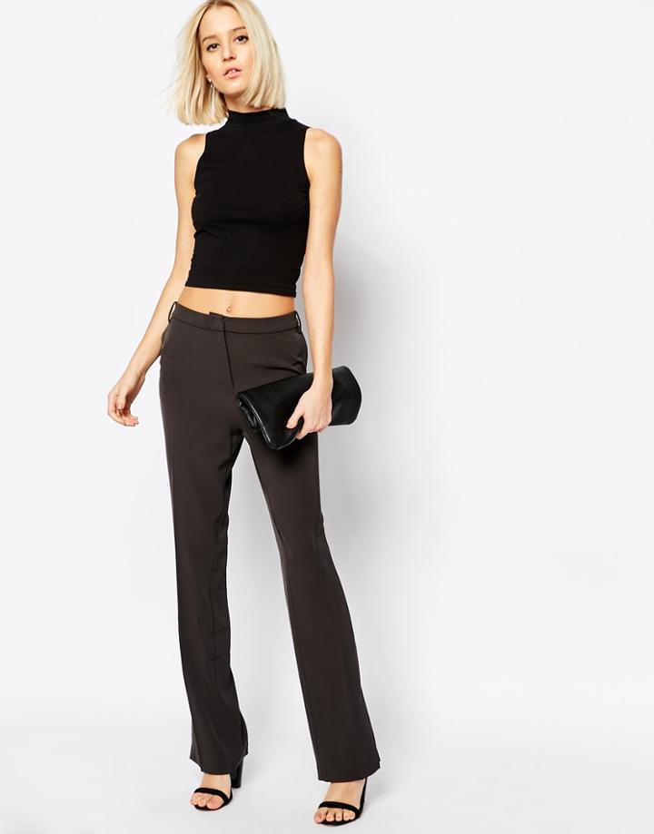 Weekday Classic Fitted Pants - Black