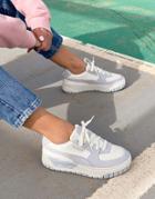 Puma Cali Dream Sneakers In Off-white And Blue