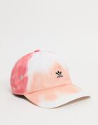 Adidas Originals Small Logo Adjustable Cap In Pink Wash