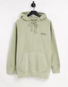 Levi's Split Collar Hoodie With Logo In Tea Green