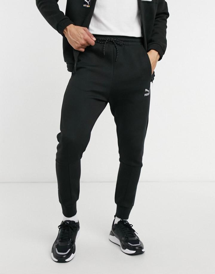 Puma International Track Pants In Black And White
