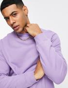 Asos Design Sweatshirt In Purple