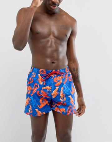 Boss Piranha Swim Shorts - Blue