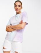 Urban Threads Tie Dye Oversized T-shirt-pink