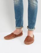 Dune Freedom Woven Shoes In Tan Nubuck - Tan