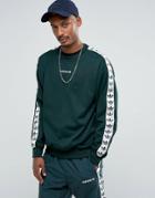 Adidas Originals Adicolor Tnt Tape Crew Sweat In Green Br6752 - Green
