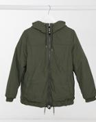 Ugg Kayleigh Reversible Hoodie In Olive-green