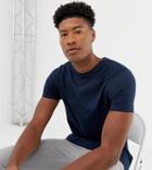 Asos Design Tall Organic T-shirt With Crew Neck In Navy - Navy