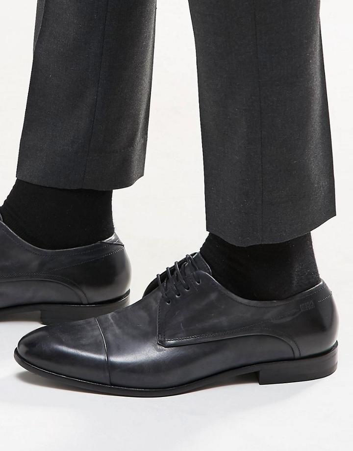 Hugo Boss Dresder Toe Cap Derby Shoes - Black