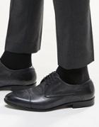 Hugo Boss Dresder Toe Cap Derby Shoes - Black