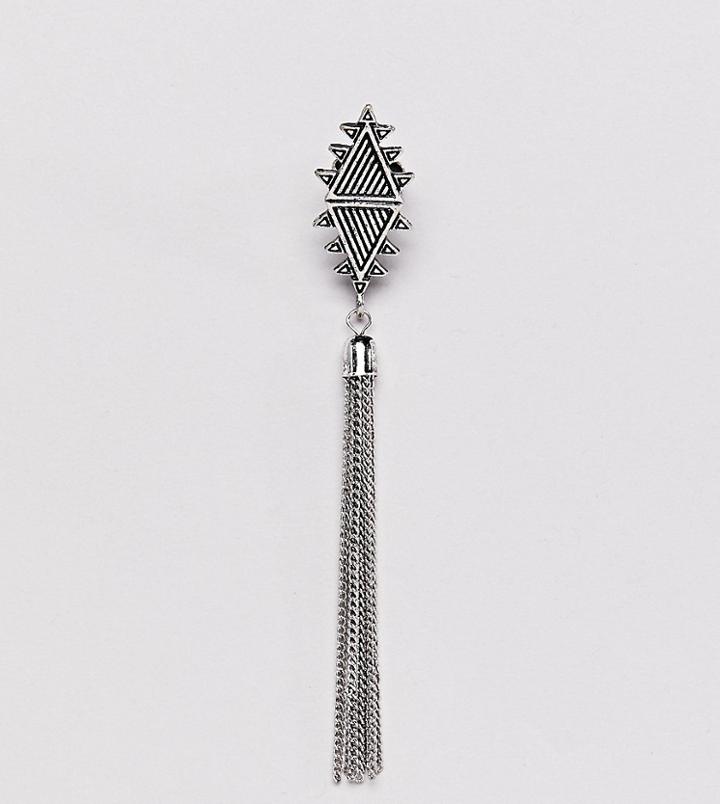 Reclaimed Vintage Inspired Silver Tassel Ear Cuff Exclusive To Asos - Multi