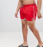 Duke King Size Swim Shorts In Red - Red