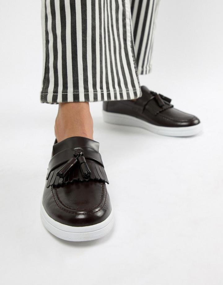 Fred Perry X George Cox Tassle Loafer - Brown