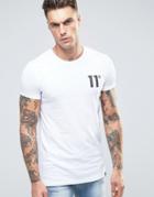 11 Degrees Logo T-shirt - White