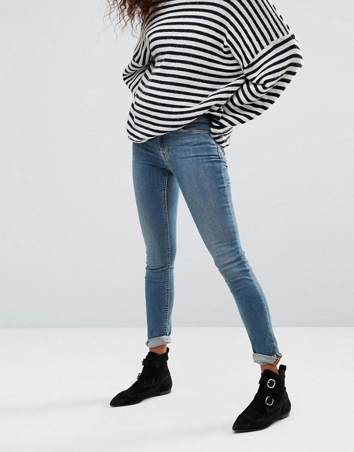 All Saints Mast Skinny Jeans In Washed Indigo - Blue