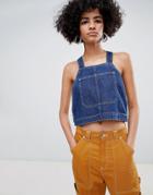 Weekday Denim Overall Top - Blue