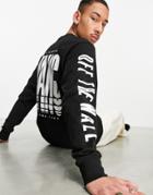 Vans Reflect Long Sleeve T-shirt In Black