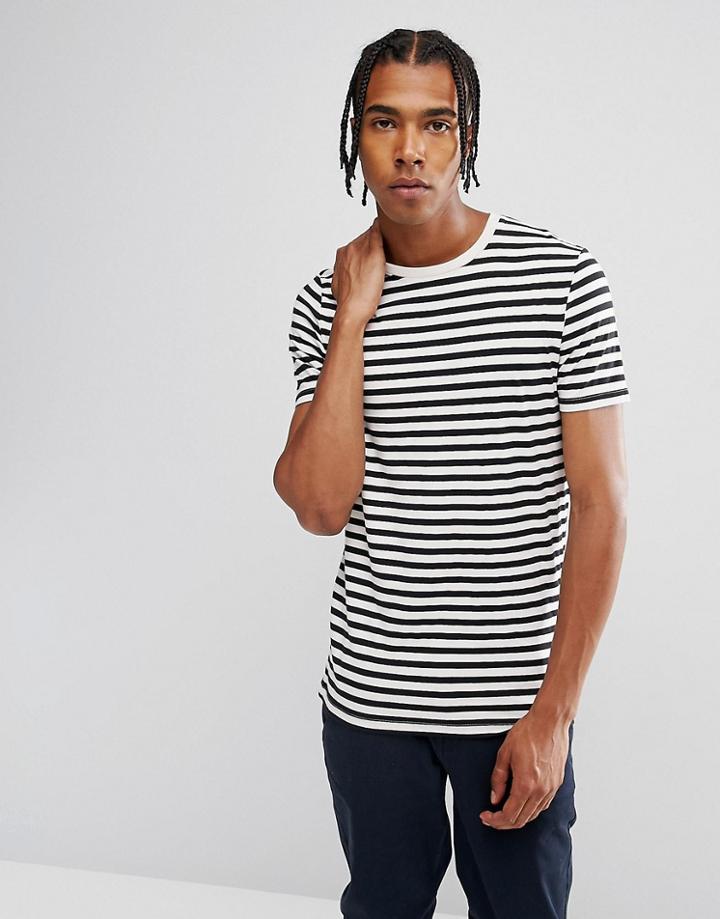 Asos Stripe Muscle T-shirt - Black