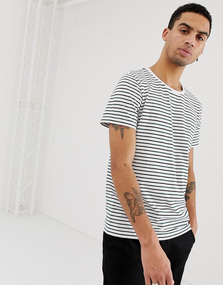 Lee Jeans Striped T-shirt - Green