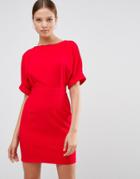 Asos Mini Wiggle Dress - Red