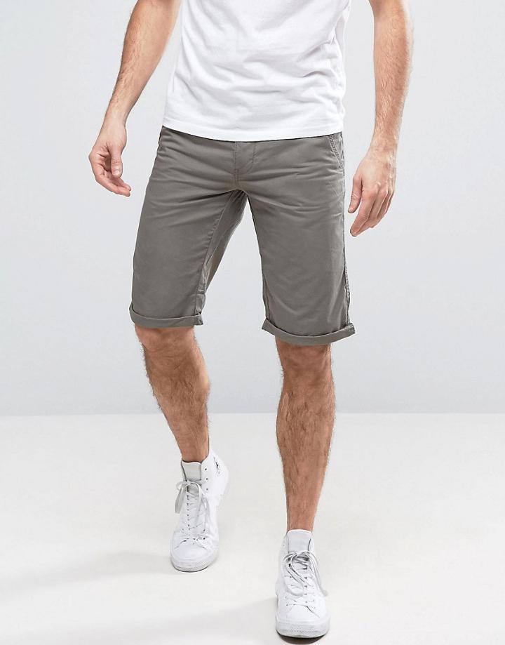 Esprit Chino Shorts In Khaki - Green