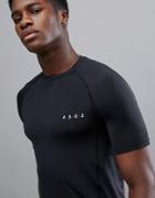 Asos 4505 Muscle T-shirt With Quick Dry In Dark Gray - Gray